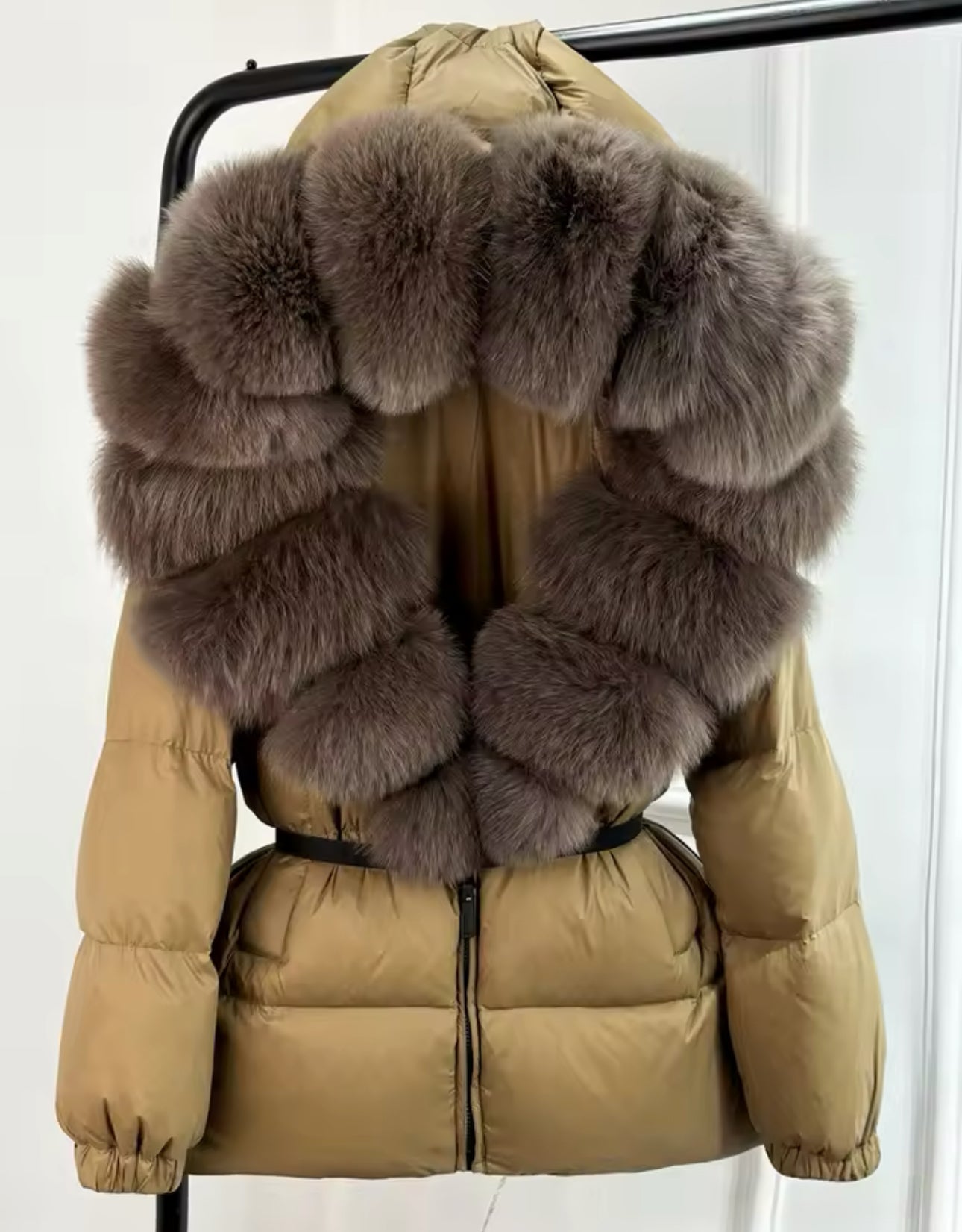 FOX FUR HOOD COAT🤎