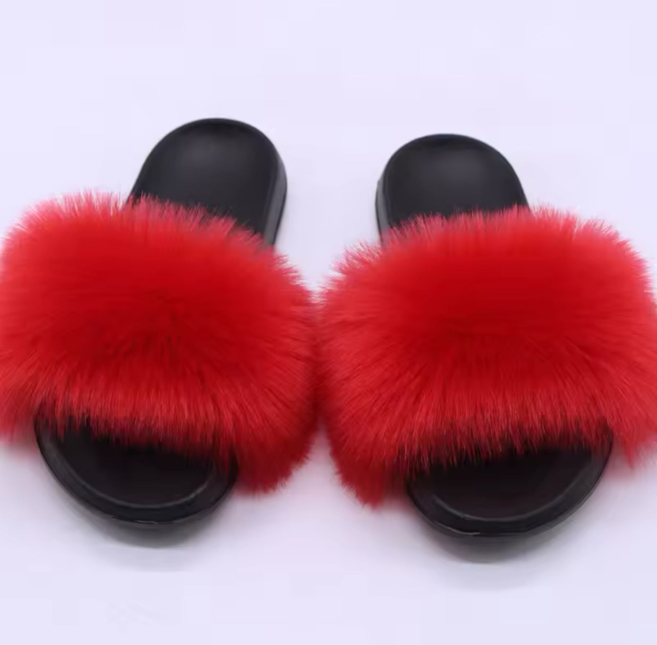 FAUX FUR SLIDERS☀️