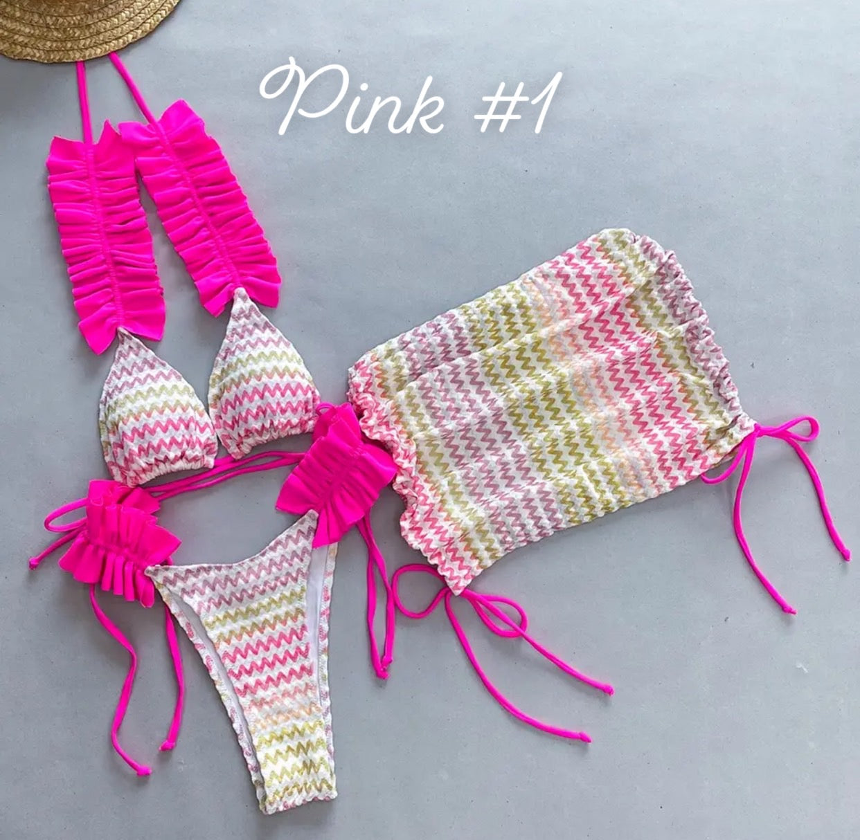 OLIVIA BIKINI & SKIRT SETS☀️