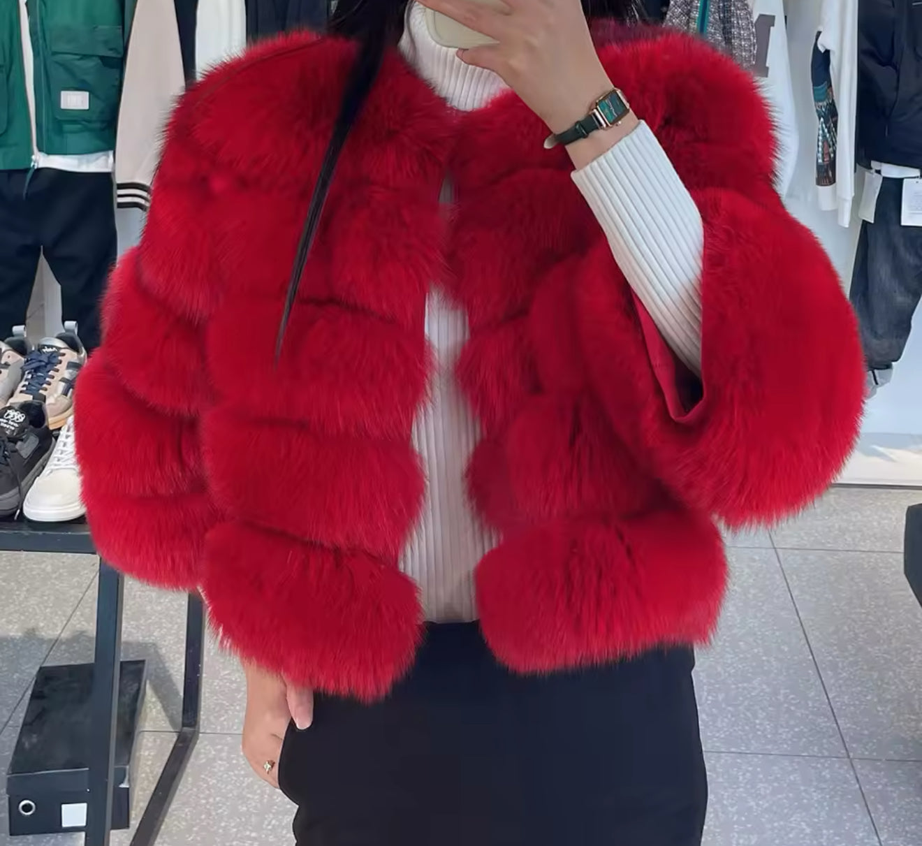 RED FOX FUR COAT