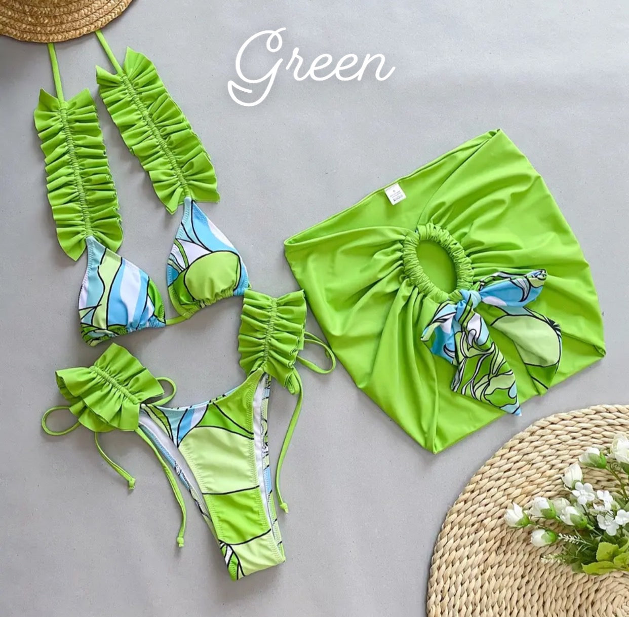 OLIVIA BIKINI & SKIRT SETS☀️