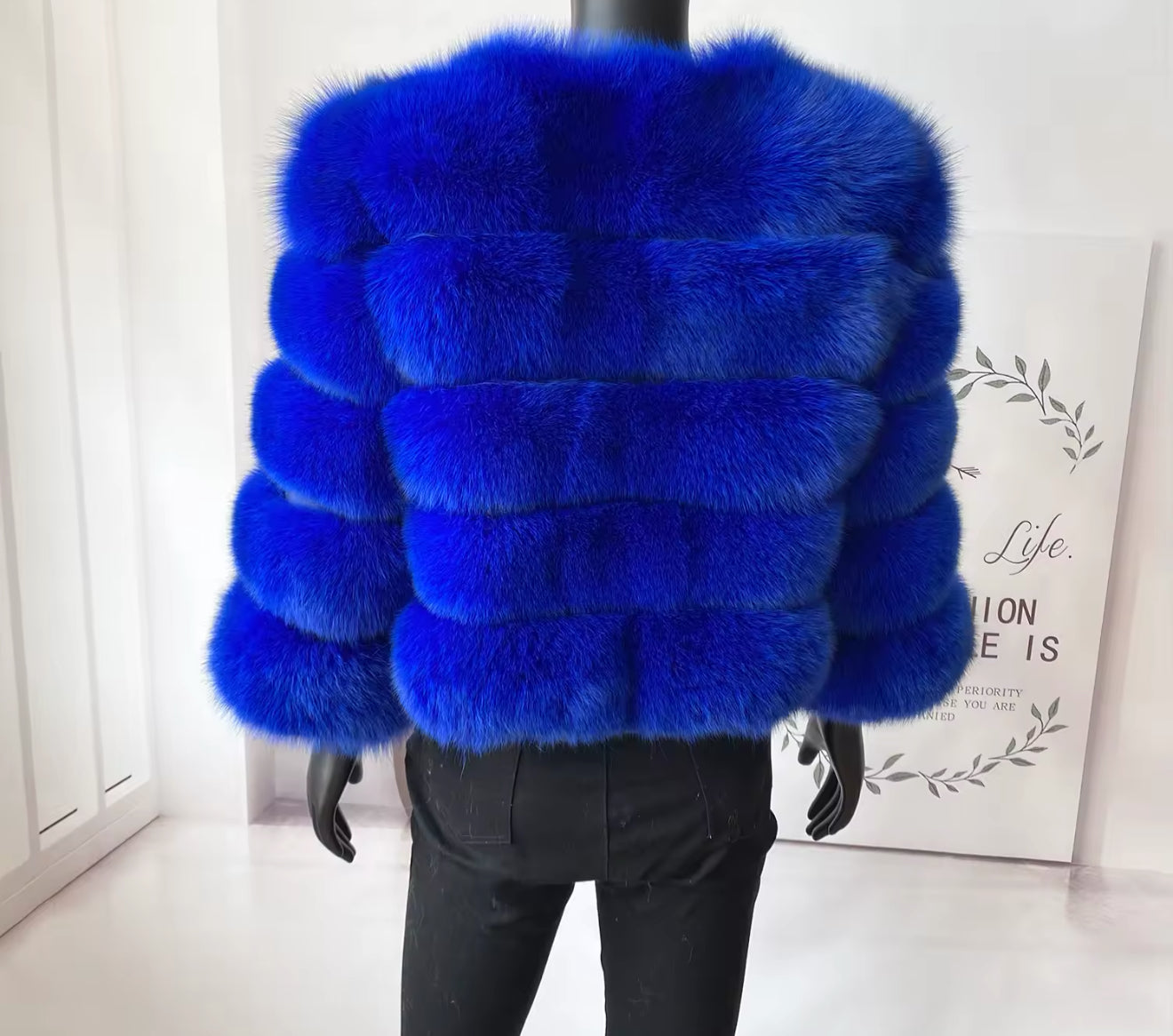 BLUE FOX FUR COAT