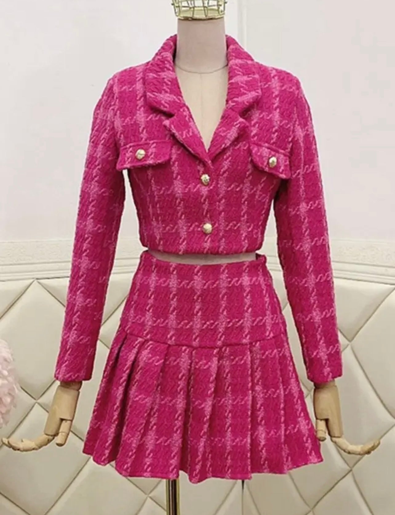 PINK TWEED CO-ORD🩷