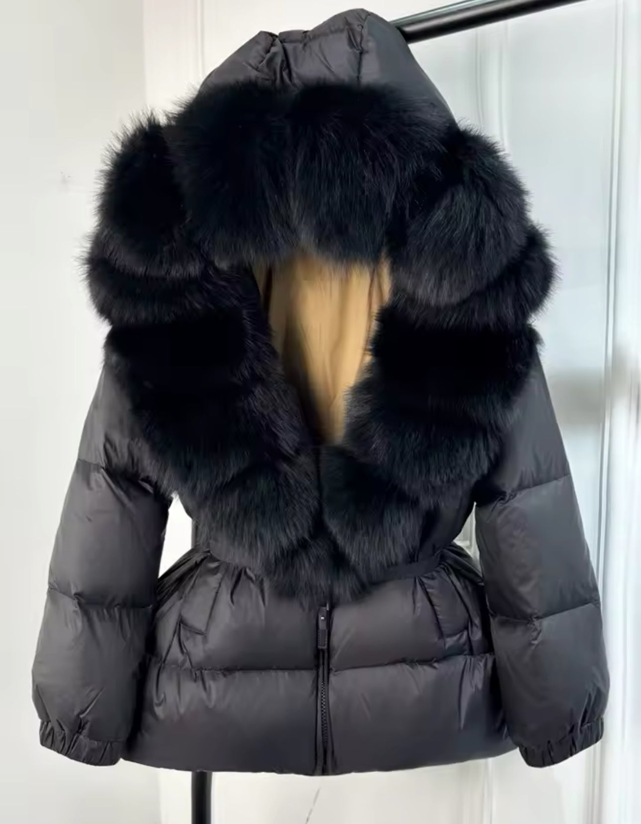 FOX FUR HOOD COAT🤎