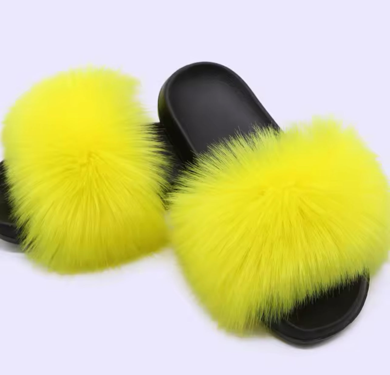 FAUX FUR SLIDERS☀️