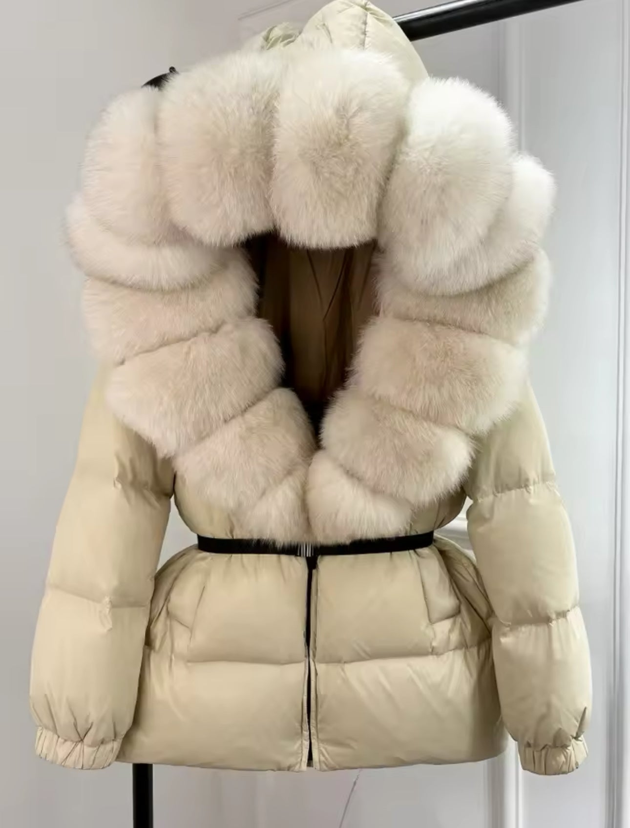 FOX FUR HOOD COAT🤎