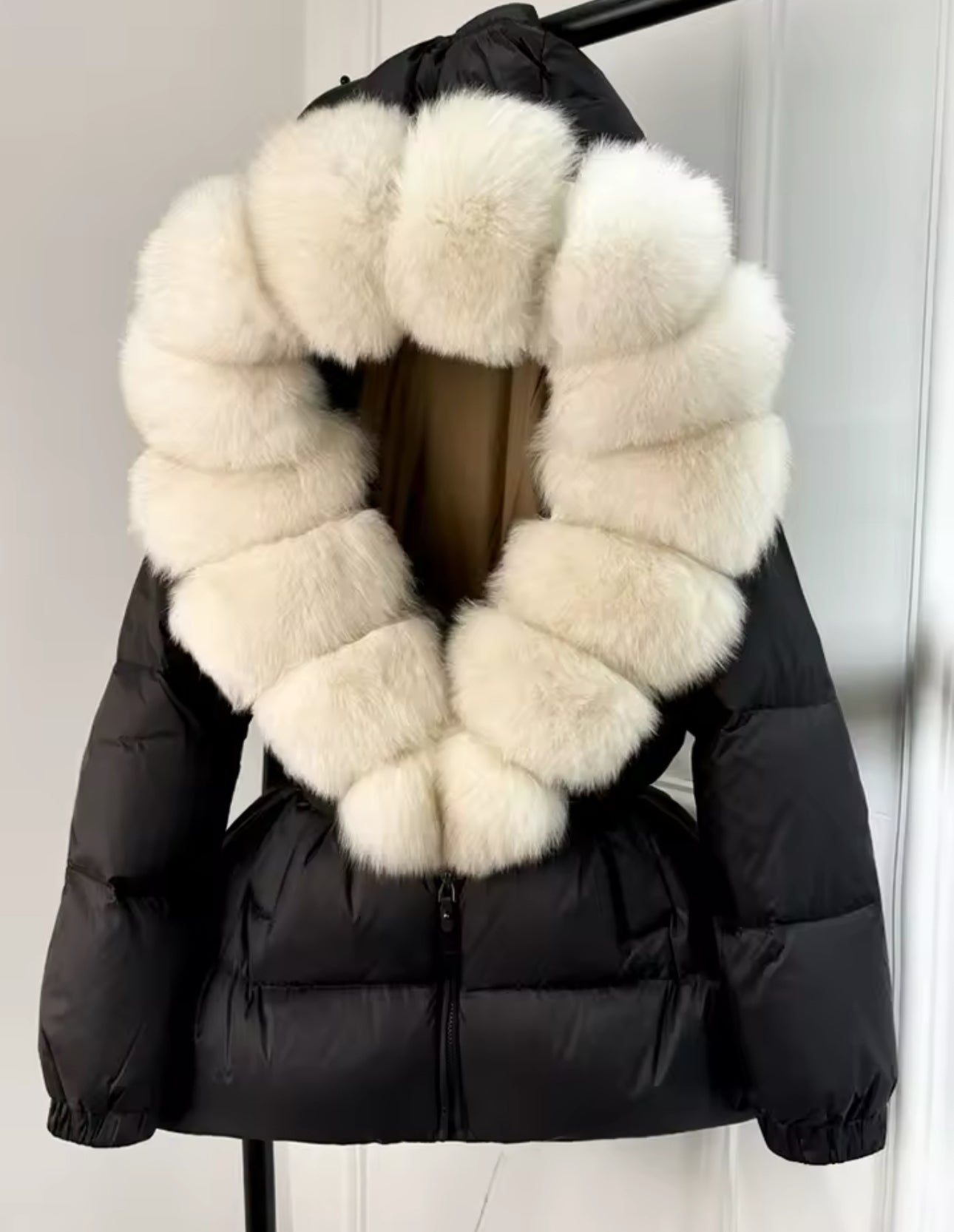 FOX FUR HOOD COAT🤎