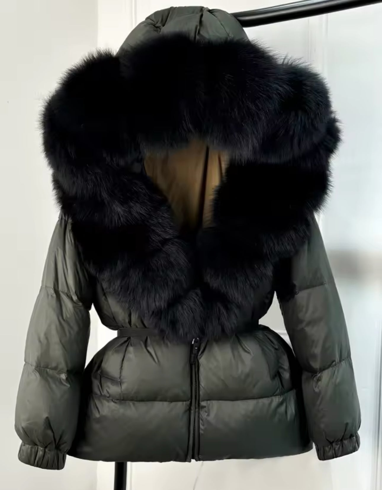 FOX FUR HOOD COAT🤎
