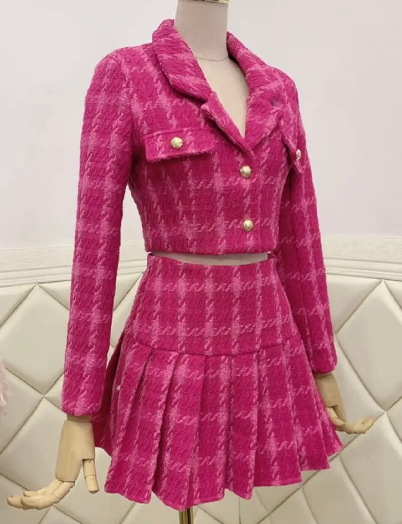 PINK TWEED CO-ORD🩷