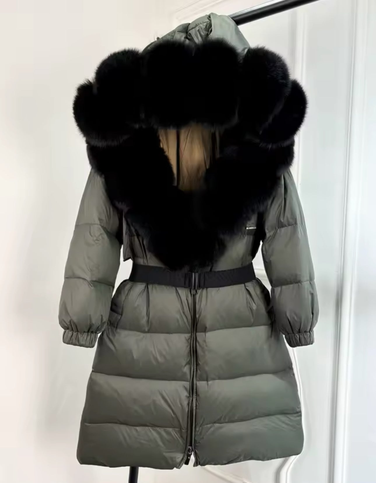 LONG FOX FUR HOOD COAT❄️