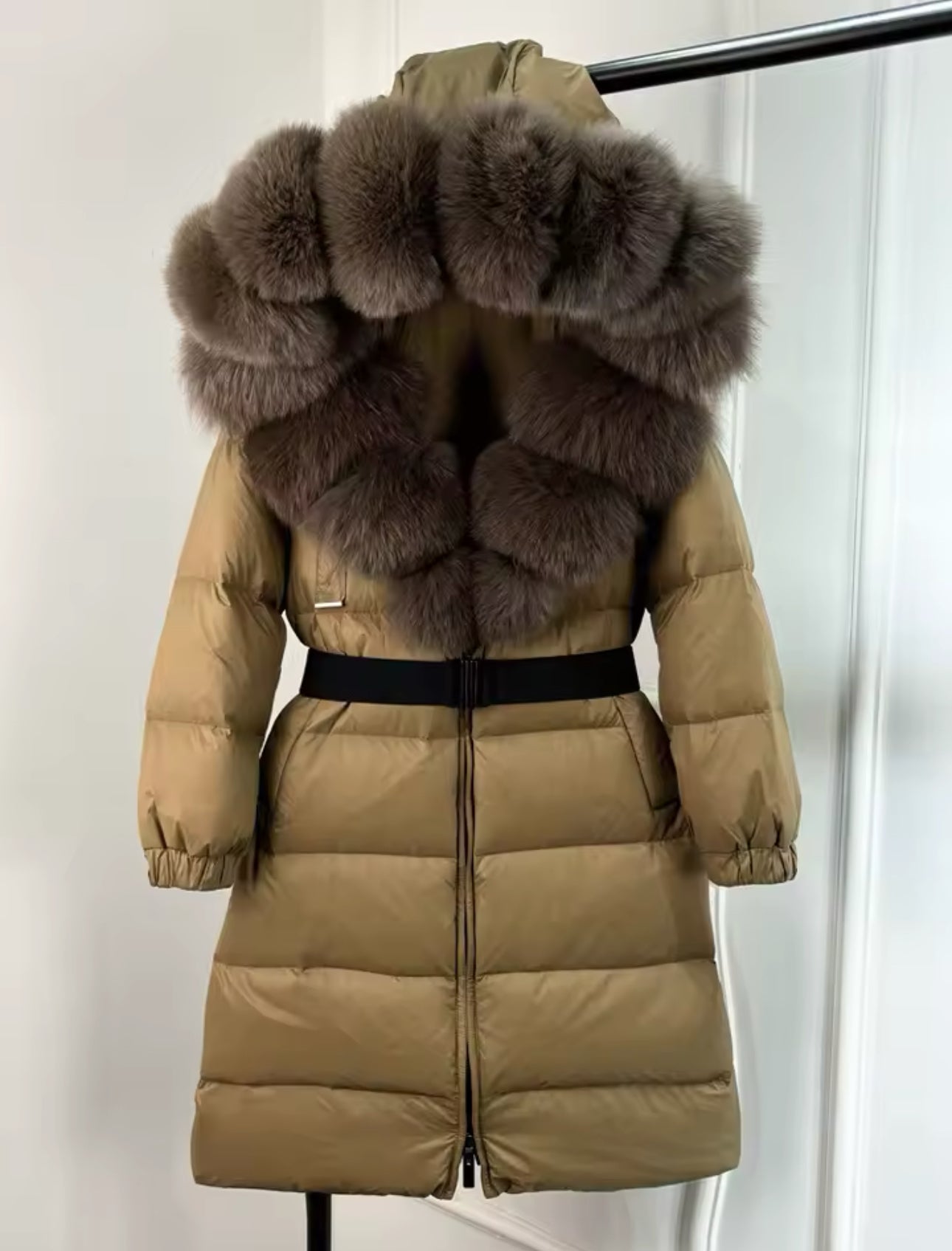 LONG FOX FUR HOOD COAT❄️