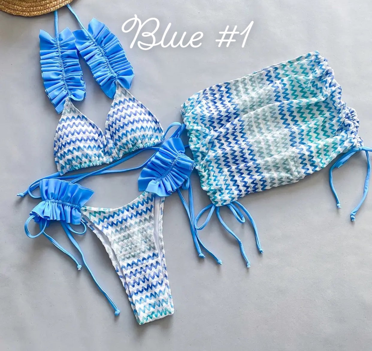OLIVIA BIKINI & SKIRT SETS☀️