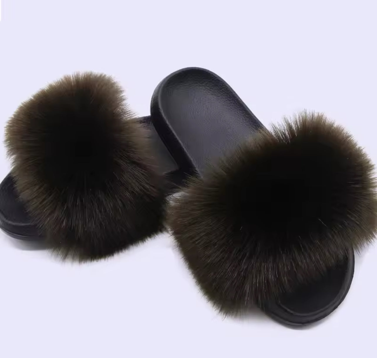 FAUX FUR SLIDERS☀️