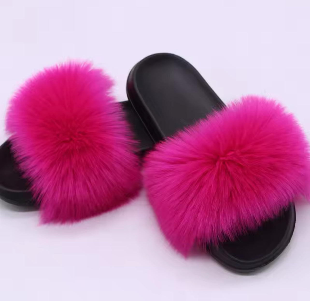 FAUX FUR SLIDERS☀️
