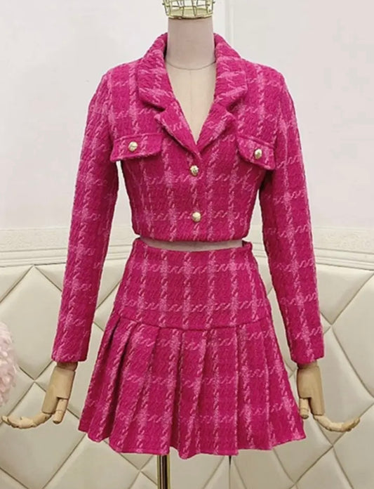 PINK TWEED CO-ORD🩷