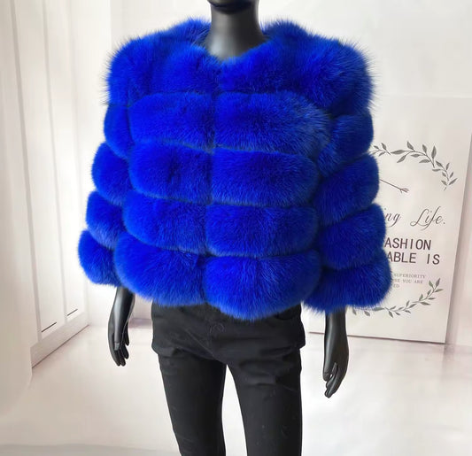 BLUE FOX FUR COAT